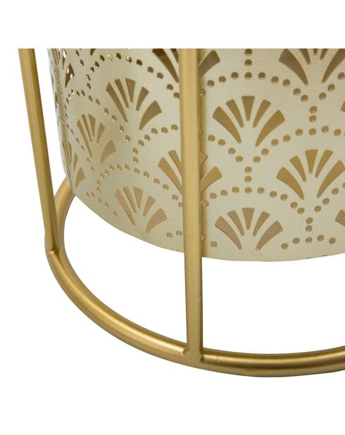 2 gouden Golvy vazen - 23x23x42 cm