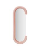 Miroir Mural Velours Chantal rose - 166x67x12 cm