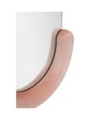 Miroir Mural Velours Chantal rose - 166x67x12 cm