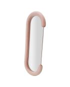 Miroir Mural Velours Chantal rose - 166x67x12 cm