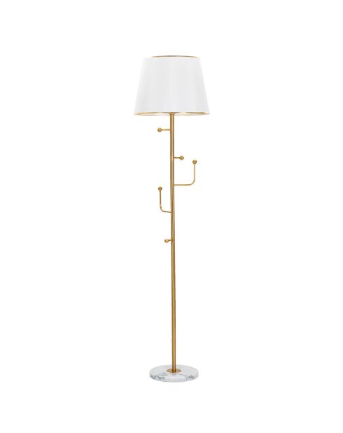 Lampadaire  doré/blanc - 52 35x35 35x22 35 cm