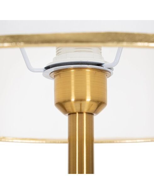 Lampadaire  doré/blanc - 52 35x35 35x22 35 cm