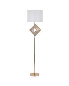 Lampadaire Move doré/blanc - 100 35x32 35x11 35 cm