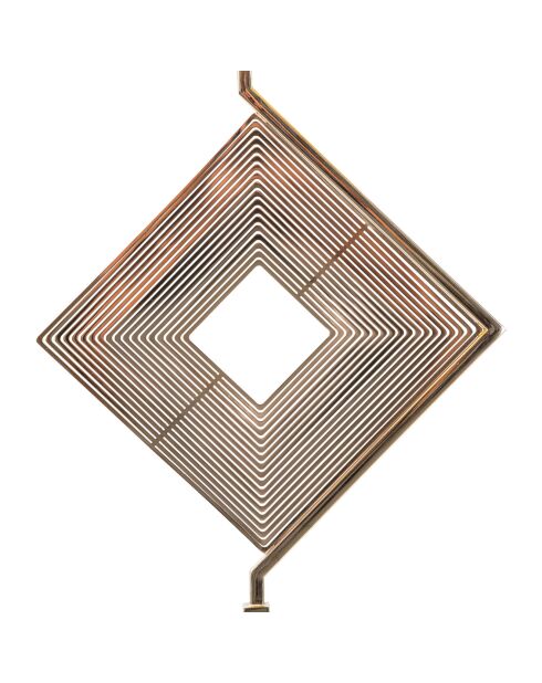 Lampadaire Move doré/blanc - 100 35x32 35x11 35 cm