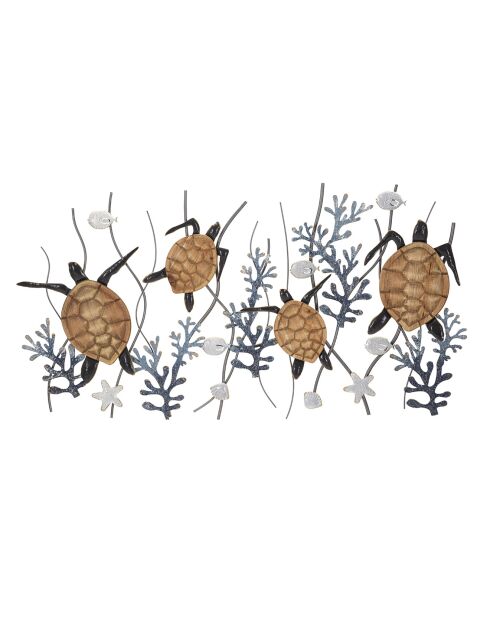 Panneau en fer Felix Tortue multicolore - 135x7.5x73 cm