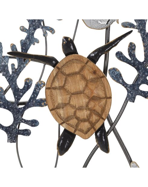 Panel de hierro multicolor Felix Turtle - 135x7,5x73 cm