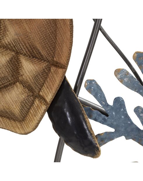 Panel de hierro multicolor Felix Turtle - 135x7,5x73 cm