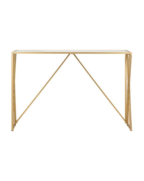 Console Lovi dorée - 121.5x9.5x42 cm
