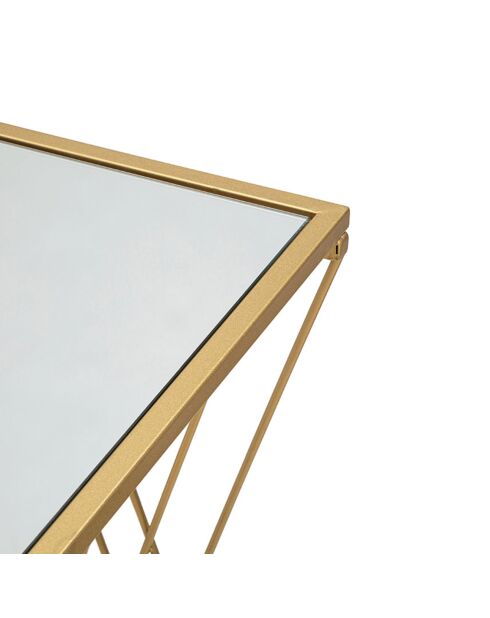 Console Lovi dorée - 121.5x9.5x42 cm