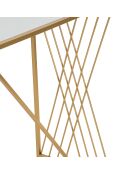 Console Lovi dorée - 121.5x9.5x42 cm