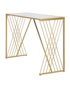 Console Lovi dorée - 121.5x9.5x42 cm