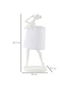 Lampe de Ballet blanche - 70.5x31x33 cm