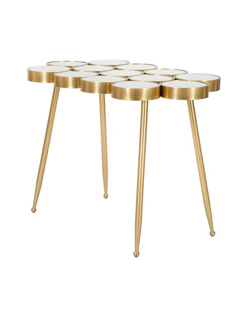 Table boule dorée - 101.5x11x57 cm