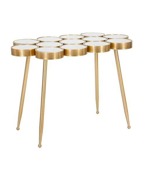 Table boule dorée - 101.5x11x57 cm