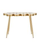 Table boule dorée - 101.5x11x57 cm