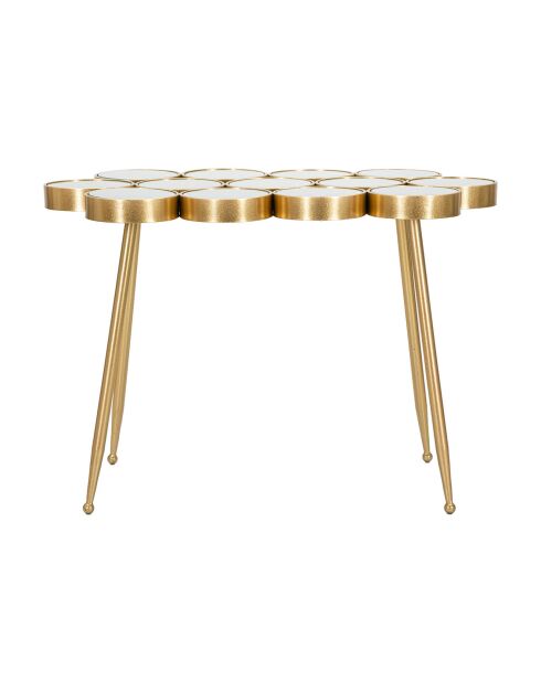 Table boule dorée - 101.5x11x57 cm