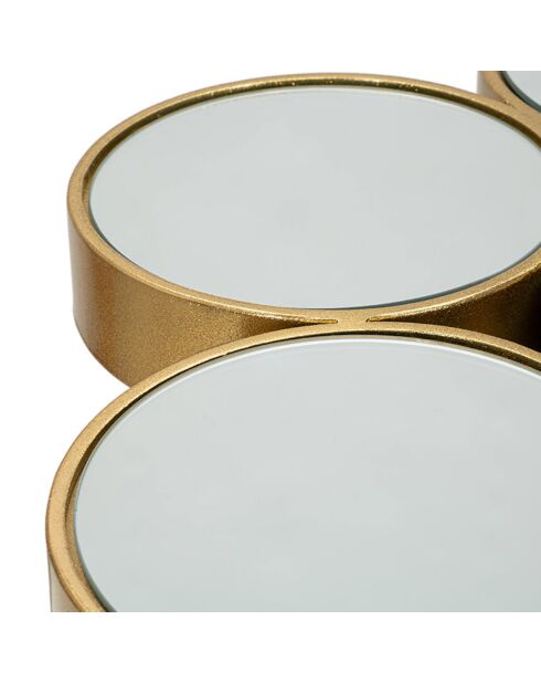 Table boule dorée - 101.5x11x57 cm