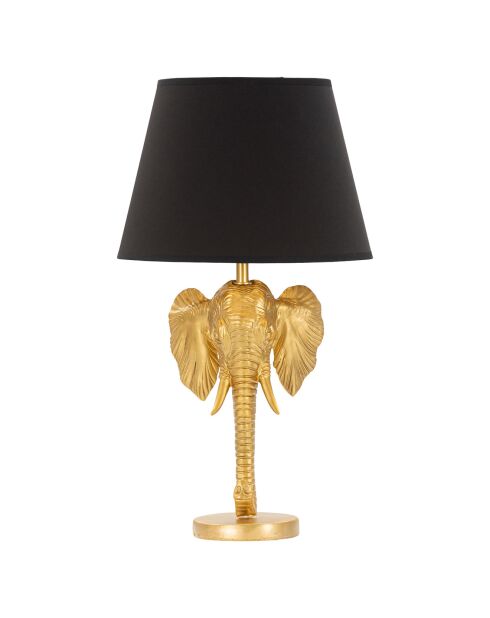 Lampe de Table Éléphant doré/noir - 21-30x15-30x44-30 cm