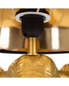 Lampe de Table Éléphant doré/noir - 21-30x15-30x44-30 cm