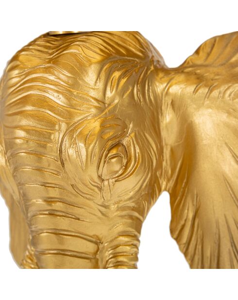 Lampe de Table Éléphant doré/noir - 21-30x15-30x44-30 cm