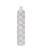 Vase en résine Panama lavage blanc - 17x17x76 cm