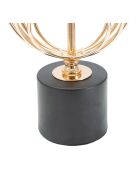 Lampe de table Circly doré/noir - 21x21x42.5 cm