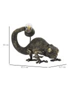 Lampe Caméléon  noir/doré - 44.2x23.7x34.2 cm