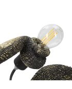 Lampe Caméléon  noir/doré - 44.2x23.7x34.2 cm