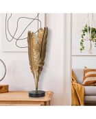 Lampadaire Palmier  doré - 27x27x134 cm