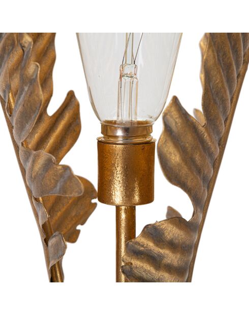 Lampadaire Palmier  doré - 27x27x134 cm
