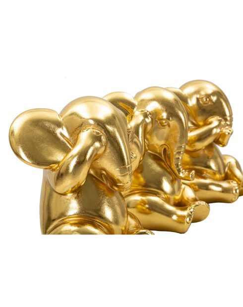 Décoration Eléphant doré - 47x16.5x23 cm