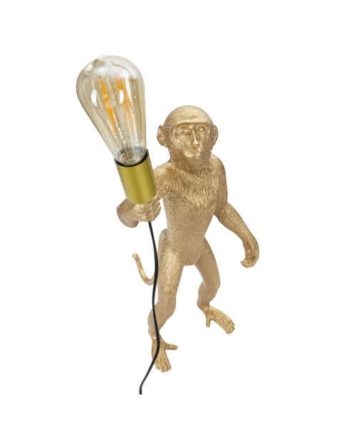Lampe de table Singe dorée - 60x32x20 cm