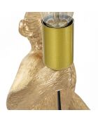 Lampe de table Singe dorée - 60x32x20 cm