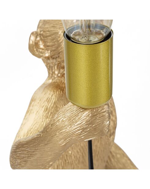 Lampe de table Singe dorée - 60x32x20 cm