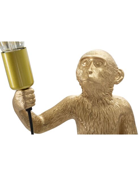 Lampe de table Singe dorée - 60x32x20 cm