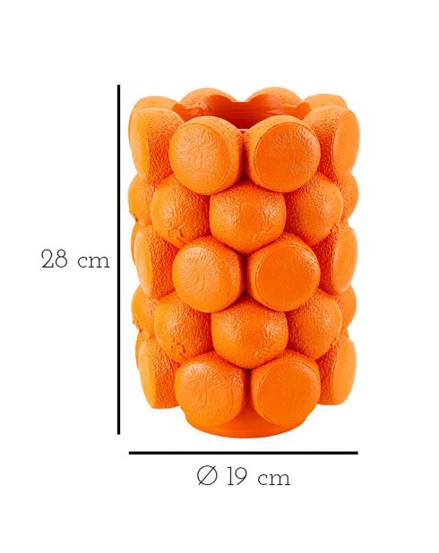 Vase Orange orange - 24x23.9x32.7 cm