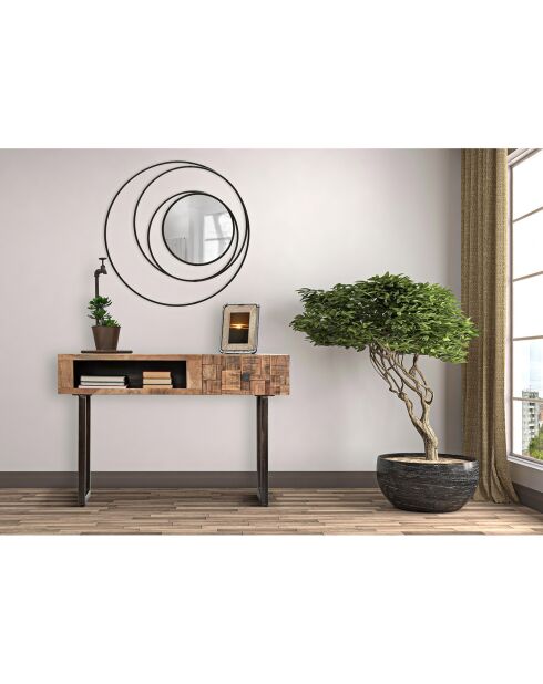 Miroir Foncé noir - 85x8x86 cm