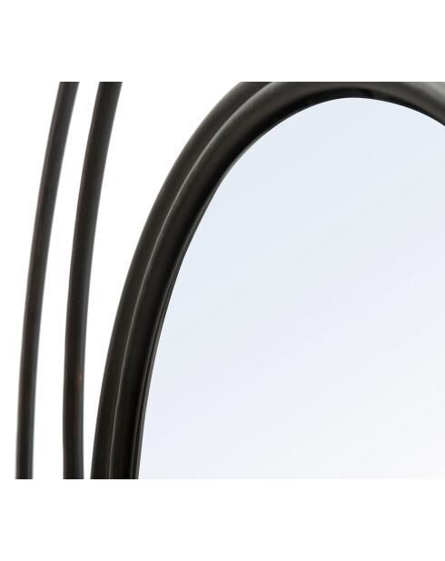 Miroir Foncé noir - 85x8x86 cm