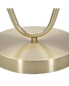 Lampe de table Glamy doré/blanc - 42x22x23 cm