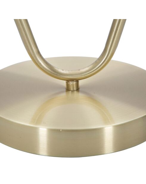 Glamy tafellamp goud/wit - 42x22x23 cm