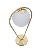 Lampe de table Glamy doré/blanc - 42x22x23 cm