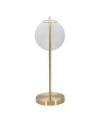 Lampe de table Glamy doré/blanc - 42x22x23 cm