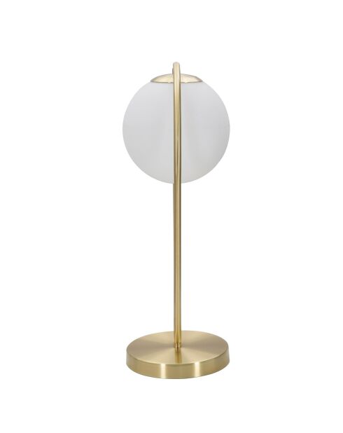 Lampe de table Glamy doré/blanc - 42x22x23 cm