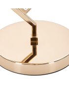 Lampe de table  doré/blanc - 24-30x14-30x38-30 cm