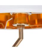 Lampe de table  doré/blanc - 24-30x14-30x38-30 cm