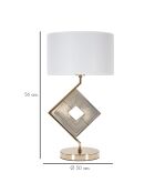 Lampe de table  doré/blanc - 24-30x14-30x38-30 cm