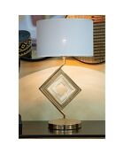 Lampe de table  doré/blanc - 24-30x14-30x38-30 cm