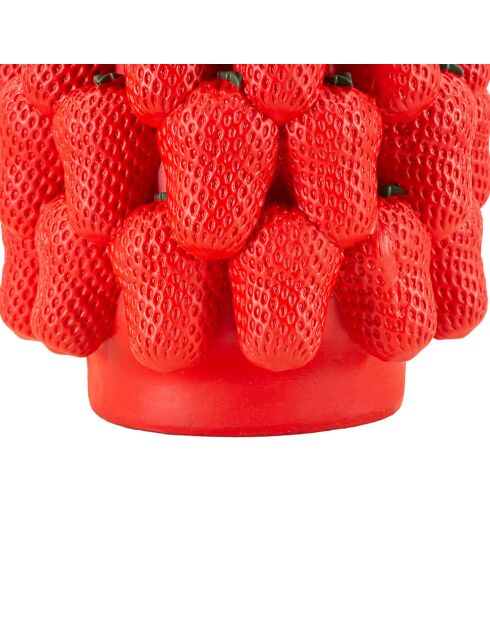 Jarrón de fresas rojas - 25x25x36,7 cm