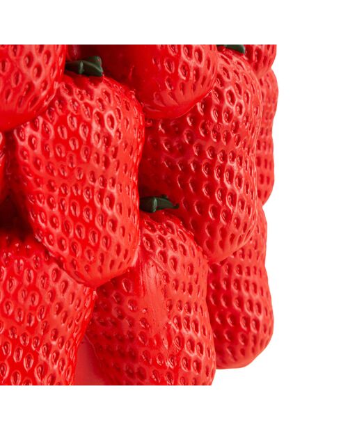 Jarrón de fresas rojas - 25x25x36,7 cm