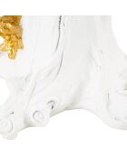 Lampe perroquet doré/blanc - 55.8x24.2x24.2 cm